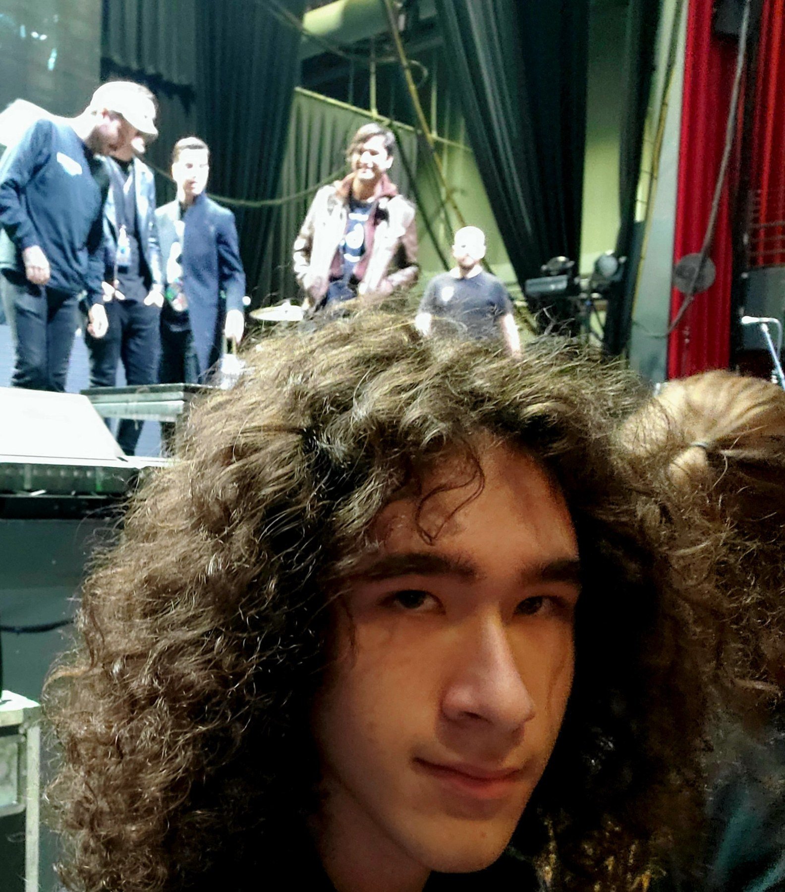 Backstage photo of Milo Powers